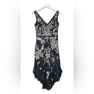 Aidan Mattox Navy Sequien Dress, NWT, Mini/MidLength Dress, Size 6